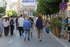 People walking